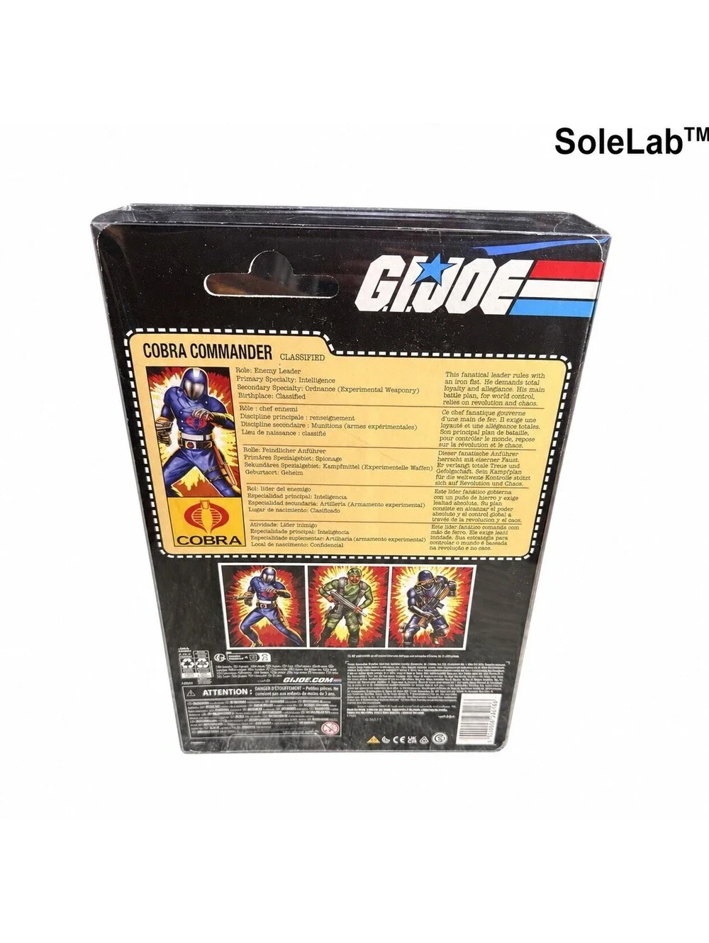 G.I. Joe Classified Retro Cobra Commander 6” Sealed w/ Protective Case